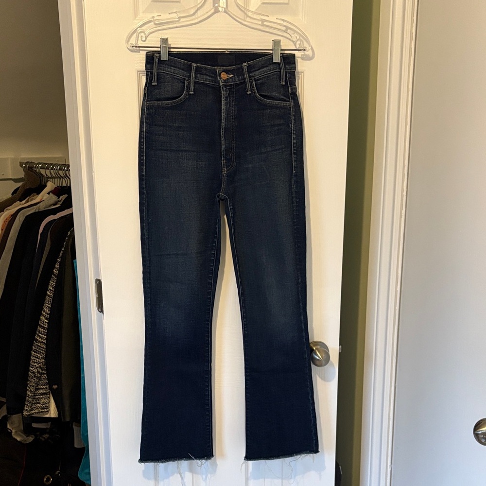 Mother Hustler Ankle Fray Jeans - size 26